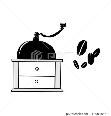 Coffee mill coffee beans Coffee mill coffee beans 129048342