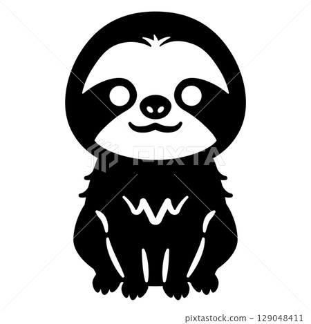 Sloth silhouette 129048411