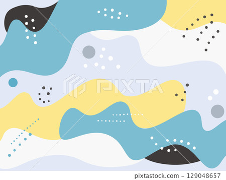 Abstract pop art style blue geometric pattern background design 129048657