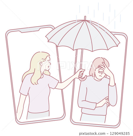 Supportive Connection Finding Virtual Comfort and Strength During Difficult Times Together 129049285