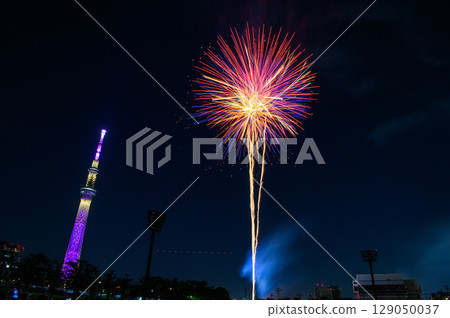 Sumida River Fireworks Festival Tokyo Skytree 129050037