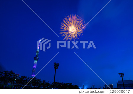 Sumida River Fireworks Festival Tokyo Skytree 129050047