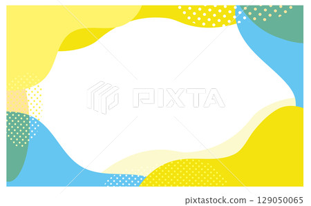 Refreshing pop frame background material Refreshing pop frame background material 129050065