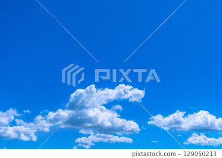 Summer blue sky and clouds 129050213