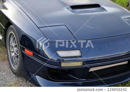 Black domestic sports car Black domestic sports car 129050242