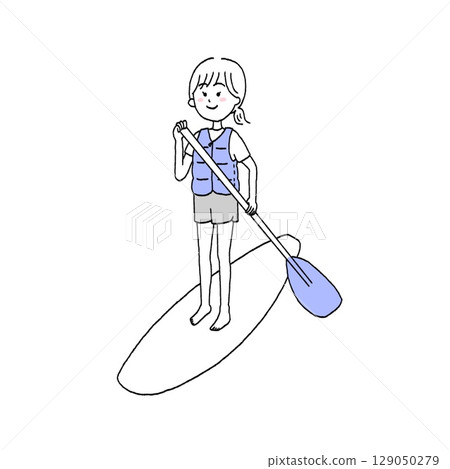 女人做 SUP 129050279
