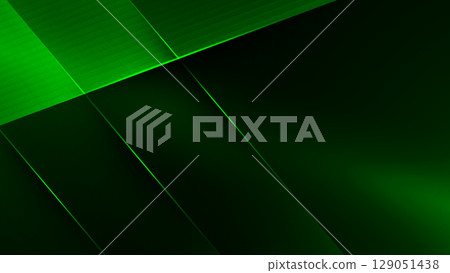 具有重疊三維面板的美麗綠色摘要背景 具有重疊三維面板的美麗綠色摘要背景 129051438