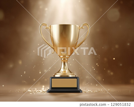 Realistic gold cup material for awards and contests Realistic gold cup material for awards and contests 129051832