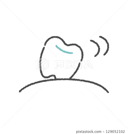 Loose tooth icon Loose tooth icon 129052102