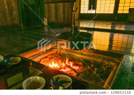 Dining by the hearth Dining by the hearth 129052138