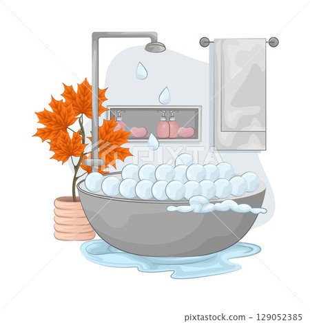 Illustration of Bathtub  129052385