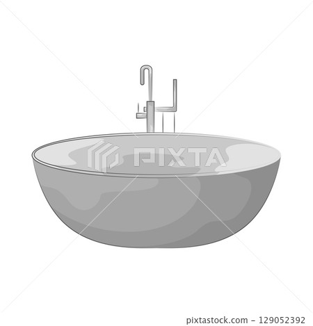 Illustration of Bathtub Illustration of Bathtub 129052392