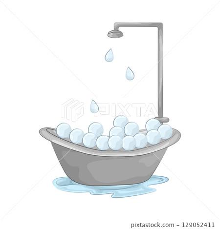 Illustration of Bathtub  129052411
