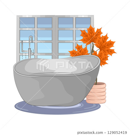Illustration of Bathtub  129052419