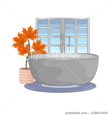 Illustration of Bathtub  129052420