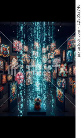 Fantastic digital world 129052746