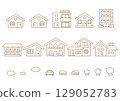 簡單的房子圖標集 129052783