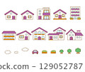 簡單的房子圖標集 129052787