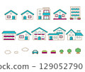 簡單的房子圖標集 129052790