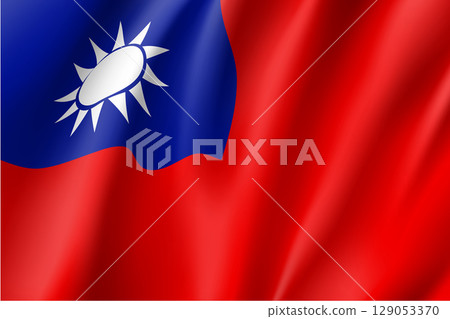 Flag of Taiwan. Vector sign. 129053370