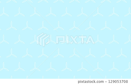 帶有三個螺旋槳標記框架的藍色壁紙 129053708