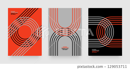 Layout template for sports event or competition. 129053711