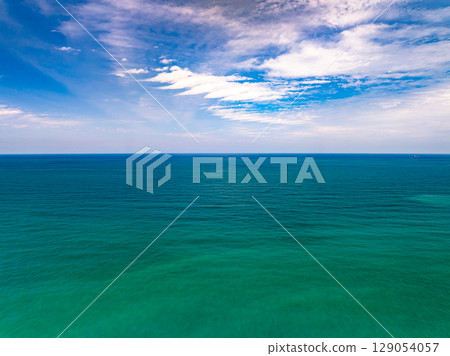 Beautiful sea in summer season Drone view 129054057