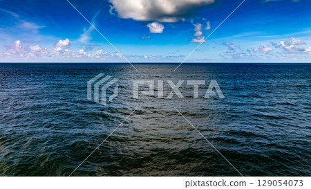 Beautiful sea in summer season Drone view 129054073