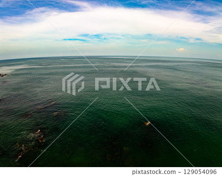 Beautiful sea in summer season Drone view 129054096