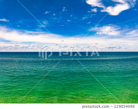 Beautiful sea in summer season Drone view 129054098