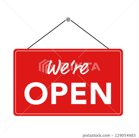 開放標誌插圖圖示素材 開放標誌插圖圖示素材 129054983