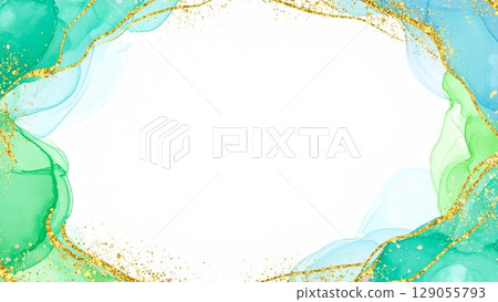 高品質、輕薄的綠色酒精墨水藝術作品,帶有邊距,16:9 寬高比,AI 生成的素材 高品質、輕薄的綠色酒精墨水藝術作品,帶有邊距,16:9 寬高比,AI 生成的素材 129055793