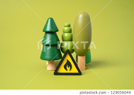 Forest fire hazard. Climate change worsens threats. Dry conditions increase risk. Emergency alerts. Preventative measures. 129056049