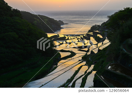 玄界灘的壯麗景色：浜野浦梯田 129056064