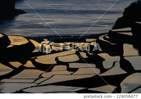 Spectacular views of the Genkai Sea: Hamanoura Rice Terraces 129056077