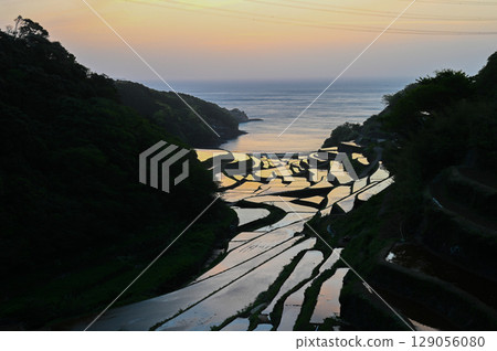 玄界灘的壯麗景色：浜野浦梯田 129056080