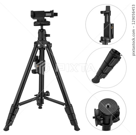 Lightweight carbon fiber tripod, compact and durable. A great choice for mobile photography. 129056453