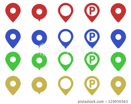 Primary color map pins 129056563