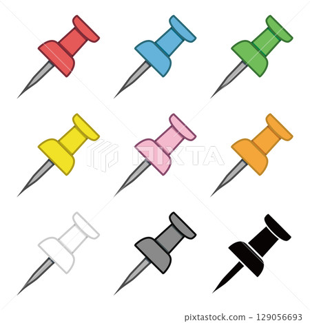 圖釘圖示集 129056693