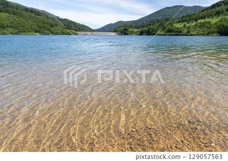 Beautiful waterfront scenery along Lake Nozori Beautiful waterfront scenery along Lake Nozori 129057563