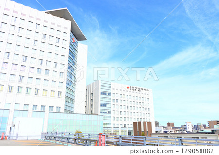 愛知縣名古屋市中村紅十字醫院風景 愛知縣名古屋市中村紅十字醫院風景 129058082