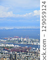 從摩耶山國際台眺望台眺望六甲道、神戶製鋼所神戶線材工廠和六甲島 129059124