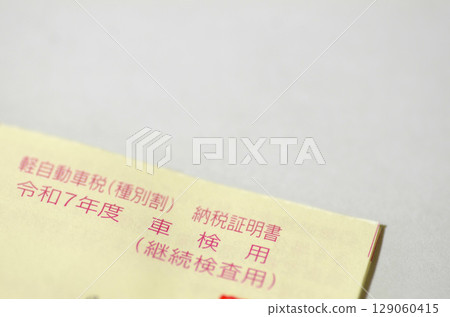 Tax payment certificate Tax payment certificate 129060415
