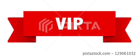 vip ribbon isolated on transparent background. vip ribbon vip ribbon isolated on transparent background. vip ribbon 129061032