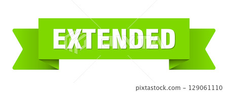 extended ribbon isolated on transparent background. extended ribbon extended ribbon isolated on transparent background. extended ribbon 129061110