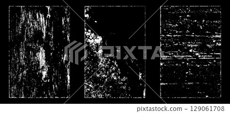 Black and white grunge. Distress overlay texture. Abstract surface dust and rough dirty wall background concept. Distress illustration simply place over object to create grunge effect. Vector EPS10. Black and white grunge. Distress overlay texture. Abstract surface dust and rough dirty wall background concept. Distress illustration simply place over object to create grunge effect. Vector EPS10. 129061708