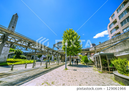 日本橫濱城市景觀，包括橫濱市營地鐵中川站（東京都會大學橫濱校區前） 129061966