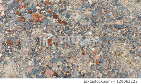 Old Rocky Road Texture Top View Old Rocky Road Texture Top View 129062122