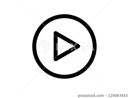 Playback icon "Video playback (video production, playback, navigation)" #050505 Playback icon "Video playback (video production, playback, navigation)" #050505 129063933