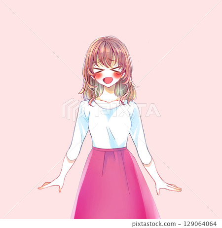 Excited woman Excited woman 129064064